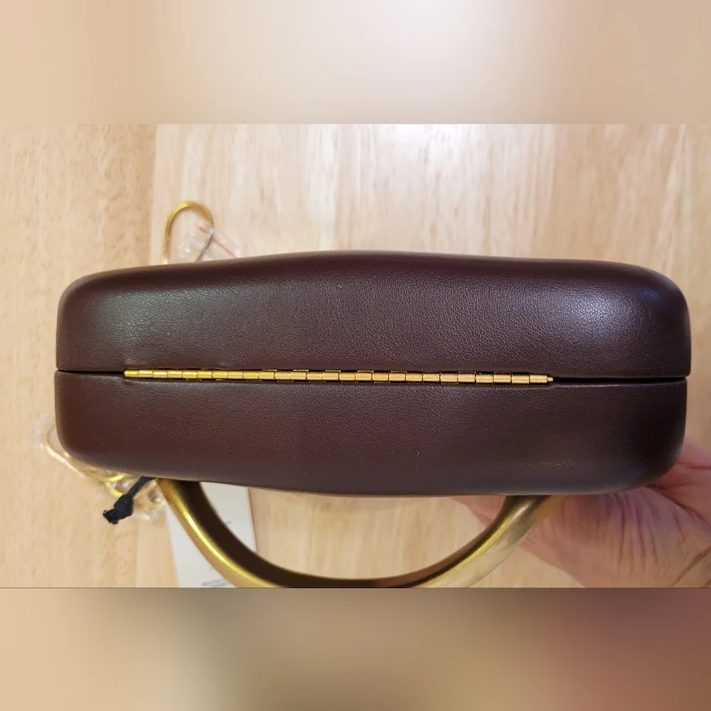 Zara 50th Anniversary "Perfect" Clutch In Burgundy NWT - Picture 10 of 10